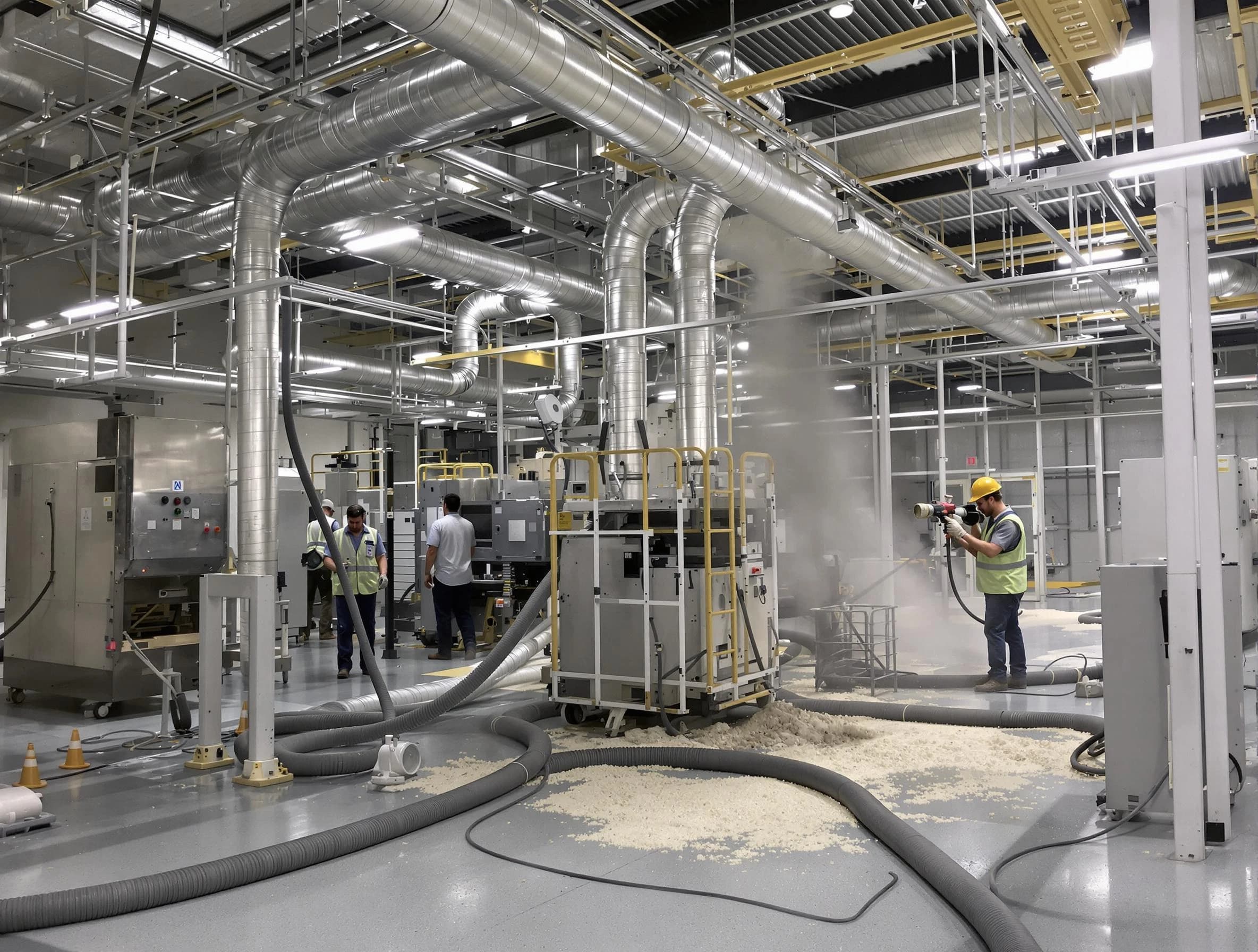 Heavy-duty industrial duct cleaning by Lafayette Air Duct Cleaning in Lafayette