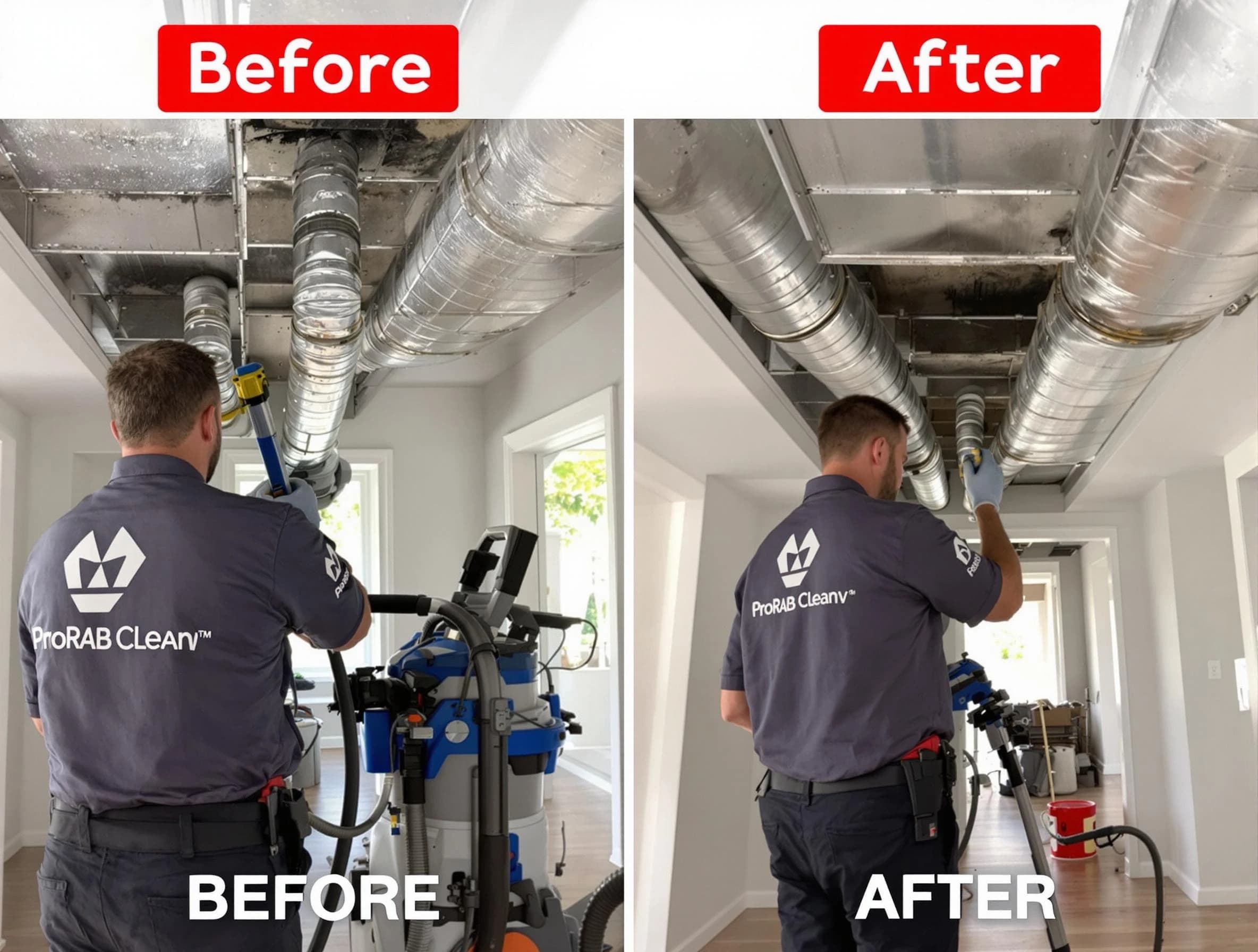 Lafayette Air Duct Cleaning expert performing thorough residential duct cleaning in a Lafayette home